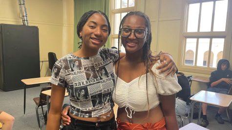C.K. McClatchy High BSU Vice President Myari Adams and President Arianne McCullough. Photo by Kennedy OGilvie Joplin.