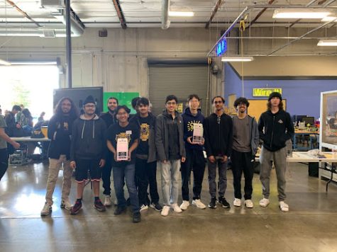 The Wolfpack Robotics team takes home first place and will move on to the state championship. Photo by J. Cullers, Galt High School.