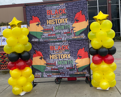 Banner celebrating Black Renaissance Day at Mira Loma High School.