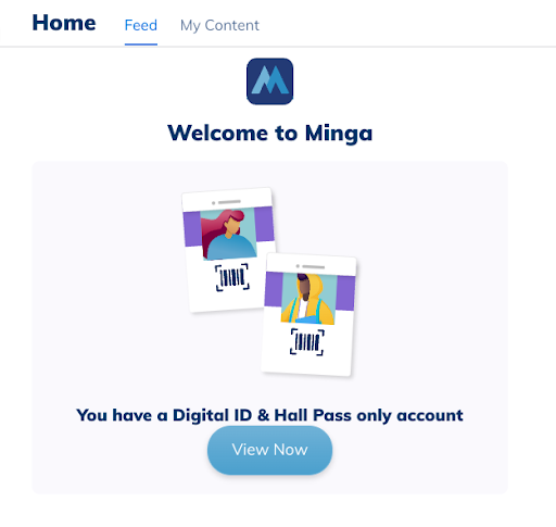 The Minga app interface.