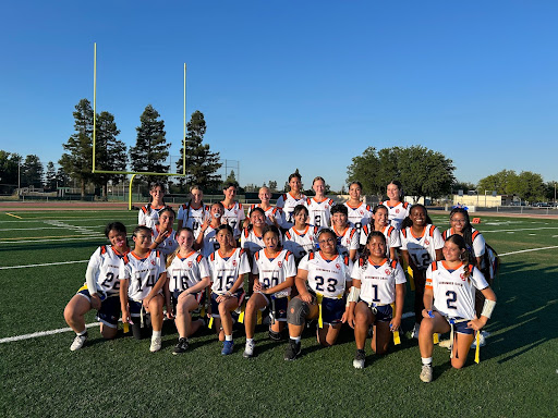 The inaugural Consumnes Oaks girls flag football team, fall 2024.